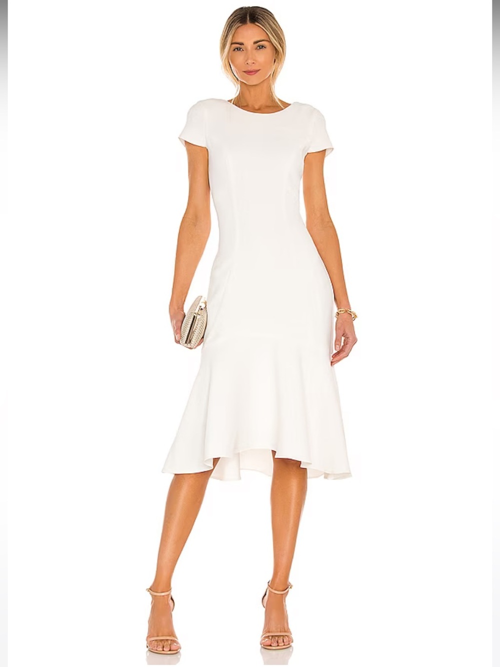Evalina Dress in Ivory Amanda Uprichard Size M
